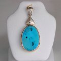 Pendentif avec turquoise